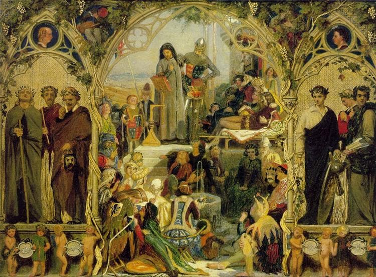 The Seeds and Fruit of English Poetry by Ford Madox Brown
