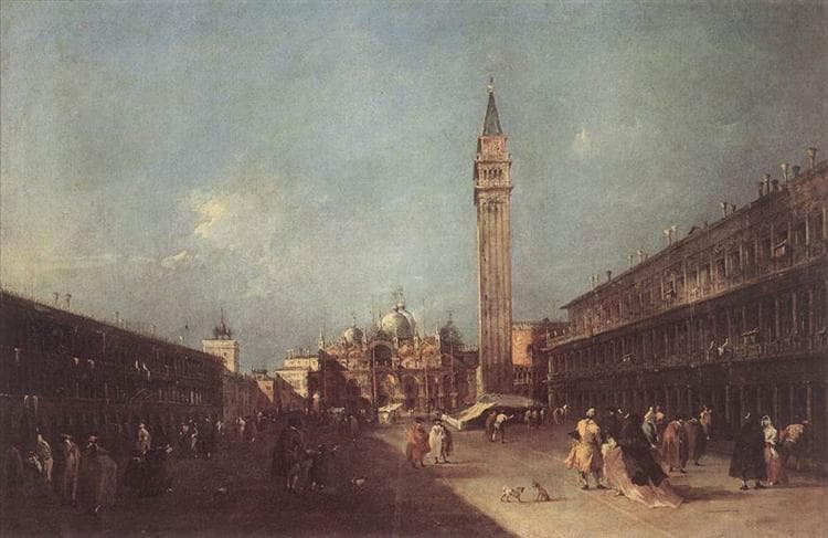 Piazza San Marco by Francesco Guardi