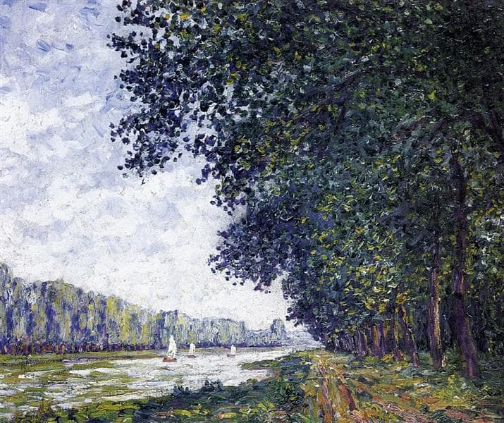 Banks of the Orne at Benouville by Francis Picabia at Private Collection