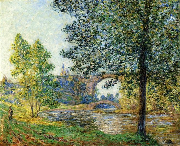 The Eure in the Twilight Sun by Francis Picabia at Private Collection