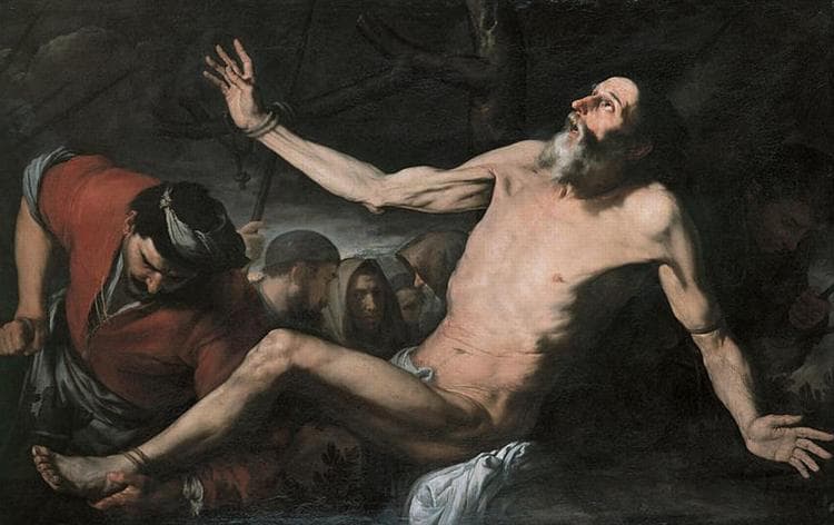 St. Bartholomew almost in agony by Francisco de Zurbarán