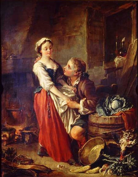 The beautiful kitchen by François Boucher at Musée Cognacq-Jay, Paris