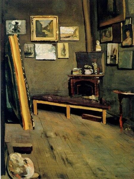 Studio of The Rue Visconti by Frédéric Bazille at Virginia Museum of Fine Arts, Richmond, VA