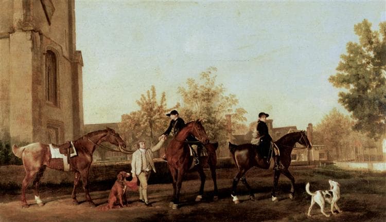 The Hunters leave Southill by George Stubbs