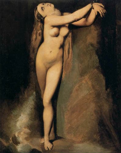 Angelica at the rock (After ingres) by Georges Seurat