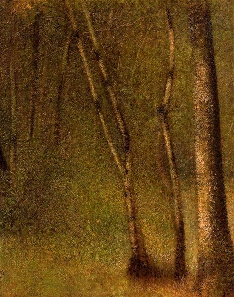 The Forest at Pontaubert by Georges Seurat