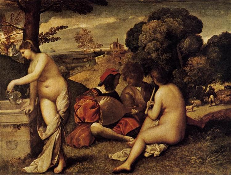 Pastoral Concert (Fête champêtre) by Giorgione