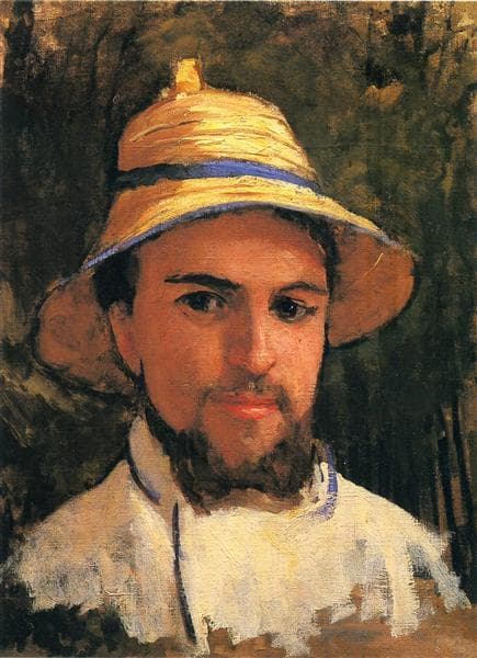 Self-Portrait with Pith Helmet by Gustave Caillebotte
