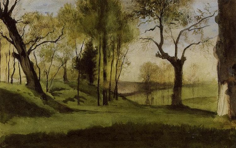 View of the Villa Borthese by Gustave Moreau