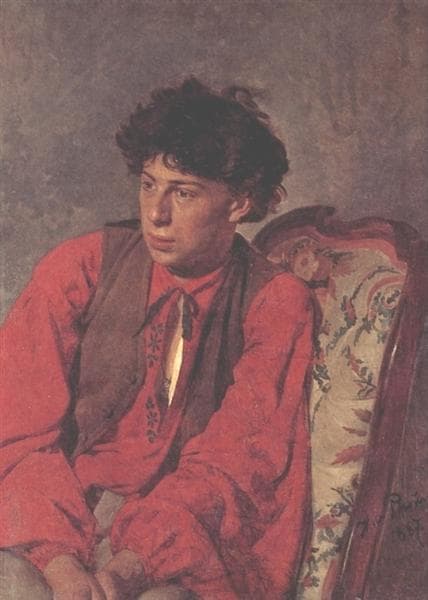 Portrait of V. E. Repin, the Artist's brother by Ilya Repin at State Russian Museum
