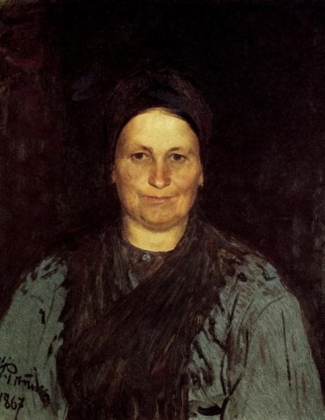 Tatyana Repina, the Artist's Mother by Ilya Repin at National Gallery in Prague, Prague