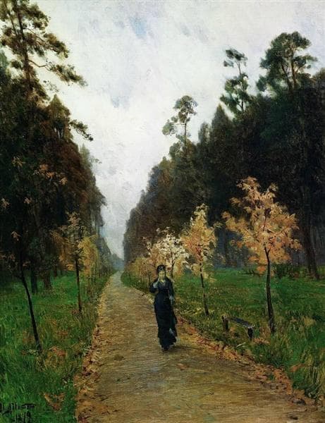 Autumn day, Sokolniki by Isaac Levitan
