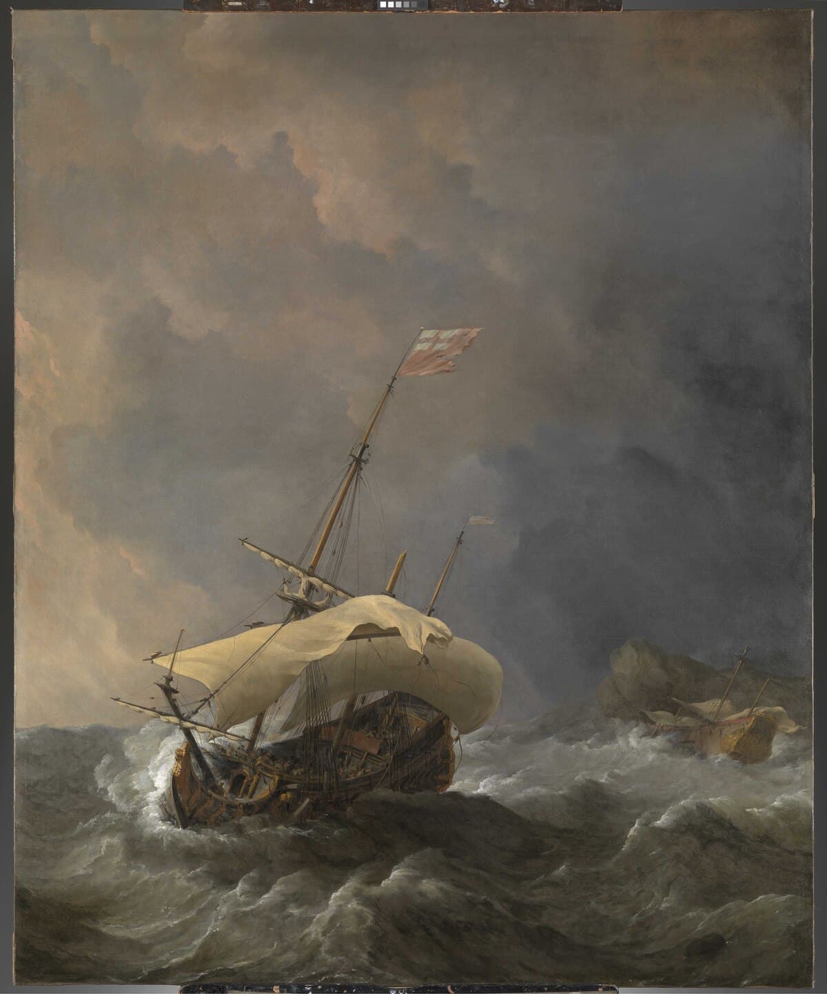 The gale on sea is over by Ivan Aivazovsky