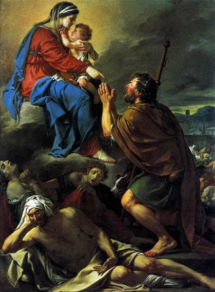 St. Roch Praying to the Virgin for an End to the Plague by Jacques-Louis David