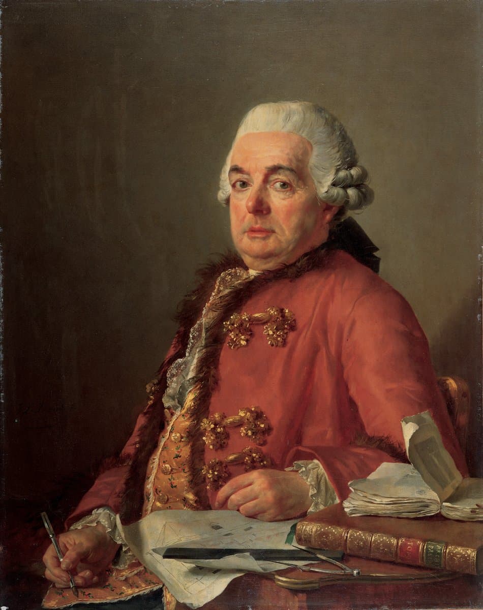 Portrait of Jacques Francois Desmaisons by Jacques-Louis David