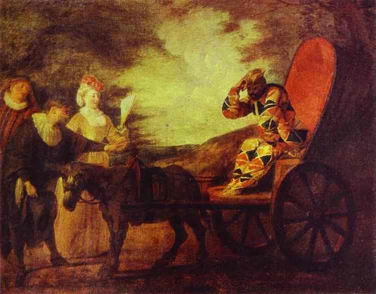 Arlecchino Emperor in the Moon by Jean-Antoine Watteau