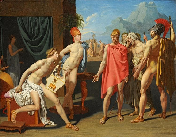 Ambassadors Sent by Agamemnon to Urge Achilles to Fight by Jean-Auguste-Dominique Ingres at École nationale supérieure des Beaux-Arts (ENSBA), Paris