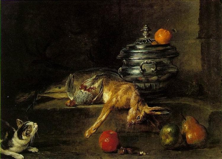 The Silver Tureen by Jean-Baptiste-Siméon Chardin