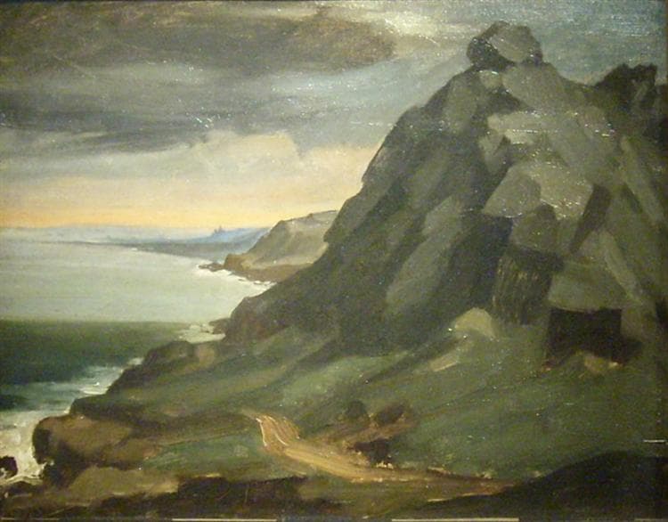 The rock of Castel Vendon by Jean-François Millet