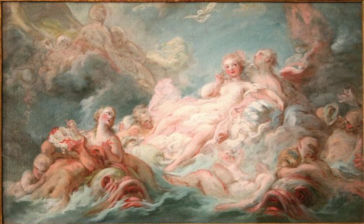 The Birth of Venus by Jean-Honoré Fragonard at Musée Grobet-Labadié, Marseille