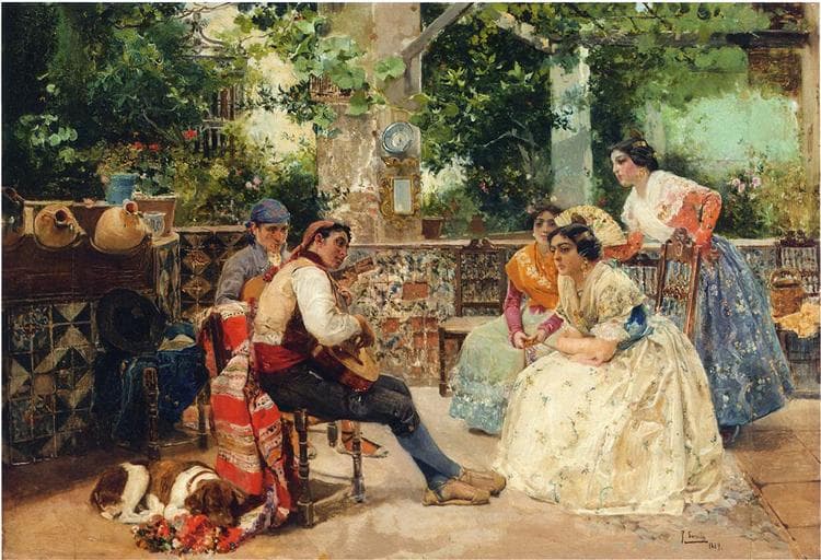 Guitar Players, Valencia by Joaquín Sorolla at Museo del Prado, Madrid