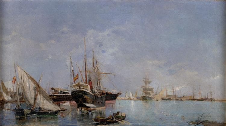 The Port of Valencia by Joaquín Sorolla