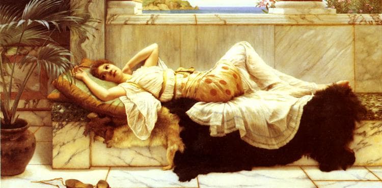 Liegende by John William Godward