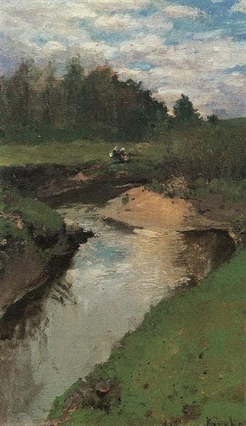 The River Vorya at Abramtsevo by Konstantin Korovin