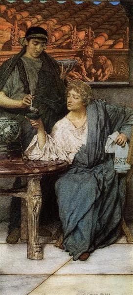 The Roman Wine Tasters by Lawrence Alma-Tadema