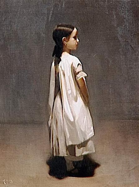 The artist's little sister by Léon Bonnat