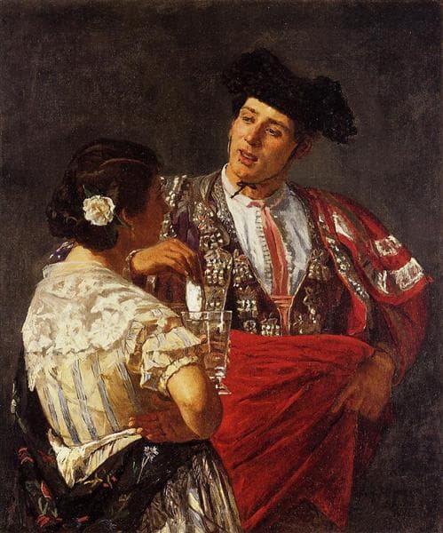 Offering the Panel to the Bullfighter by Mary Cassatt