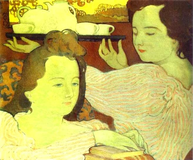 Mystic Allegory or Tea by Maurice Denis at Private Collection