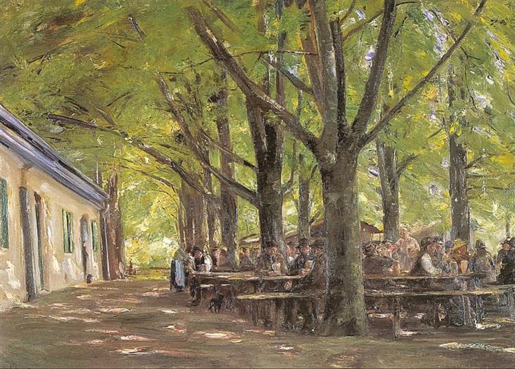 A Country Brasserie, Brannenburg, Bavaria by Max Liebermann