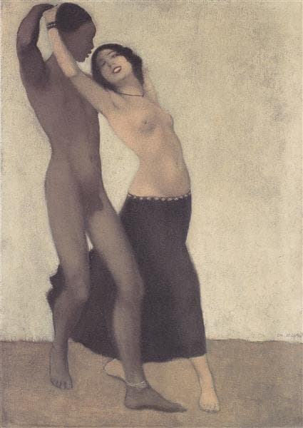 Neger Und Tänzerin by Otto Mueller at Private Collection