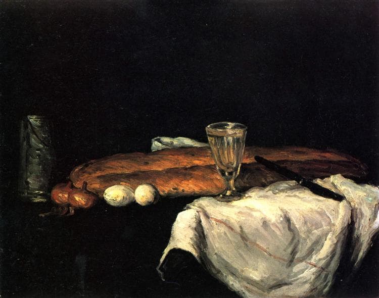 Still Life with Bread and Eggs by Paul Cézanne