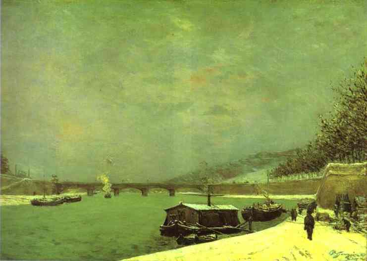 The Seine at the Pont d'Iena by Paul Gauguin