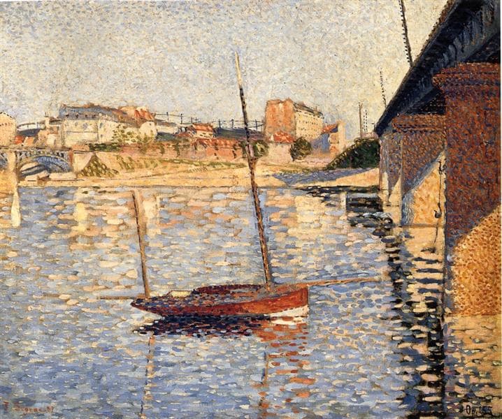 Le Clipper, Asnieres by Paul Signac
