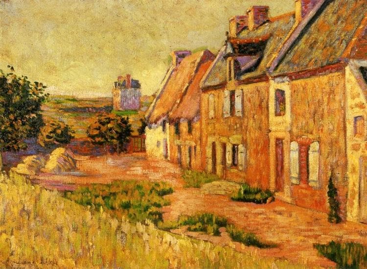 Saint Briac, Courtyard of the Ville Hue by Paul Signac