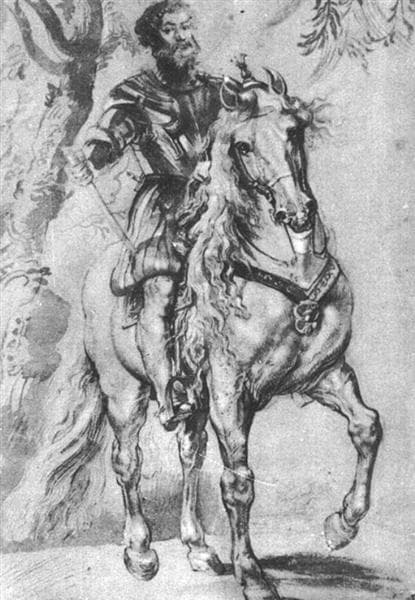 Study for an Equestrian Portrait of the Duke of Lerma by Peter Paul Rubens