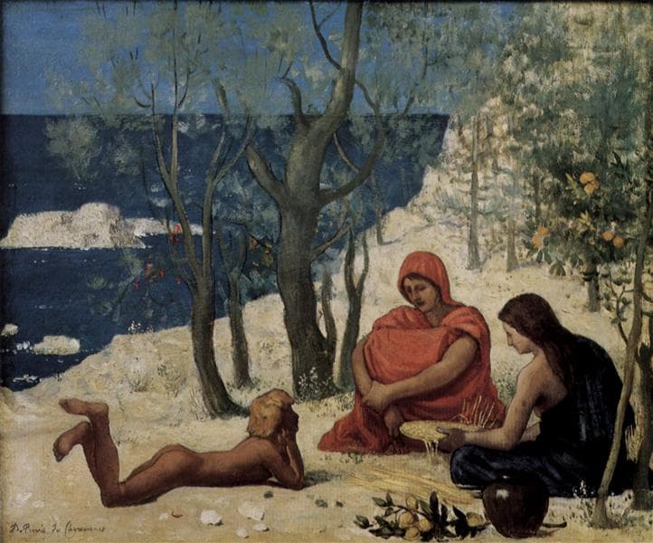 Greek Colony, Marseille by Pierre Puvis de Chavannes