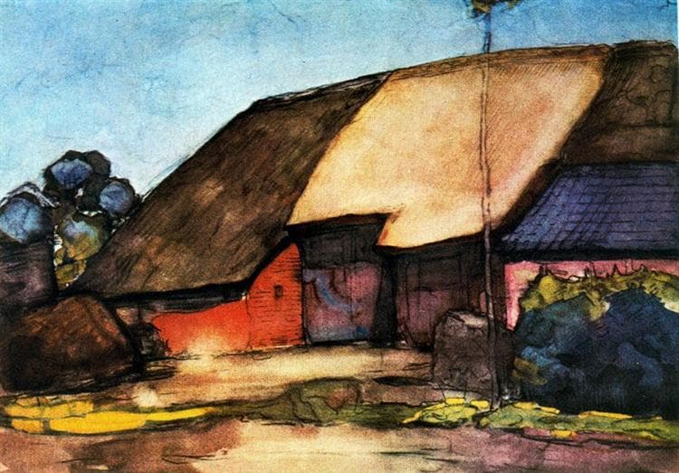 Small farm on Nistelrode by Piet Mondrian