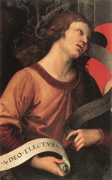 Angel, from the polyptych of St. Nicolas of Tolentino by Raphael