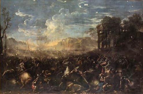 Römerschlacht by Salvator Rosa