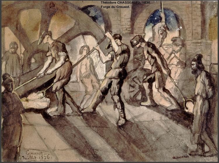 Forge du Creusot by Théodore Chassériau