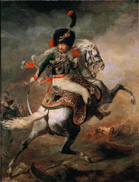Officer of the Chasseurs Charging on Horseback (Charging Hussar) by Théodore Géricault