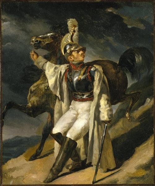 The Wounded Cuirassier by Théodore Géricault at Louvre, Paris