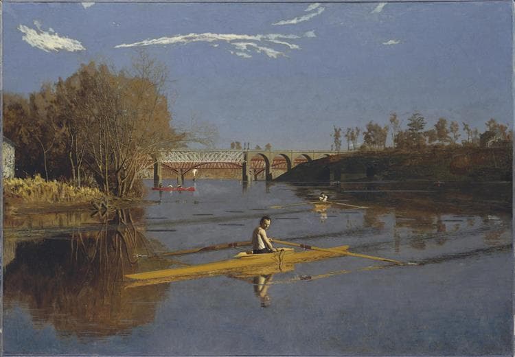 Max Schmitt in a Single Scull (The Champion Single Sculls) by Thomas Eakins