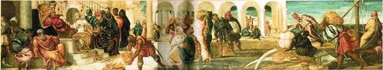 Solomon and Sheba by Tintoretto at Kunsthistorisches Museum