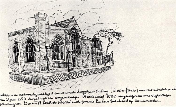 Austin Friars Church, London by Vincent van Gogh