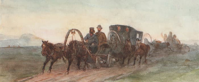 Minusinsk. On the way. by Vasily Surikov at Private Collection